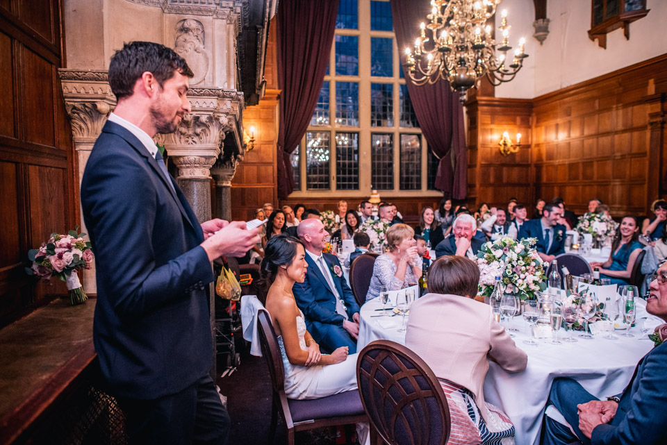 Funny wedding speeches at Rhinefield House