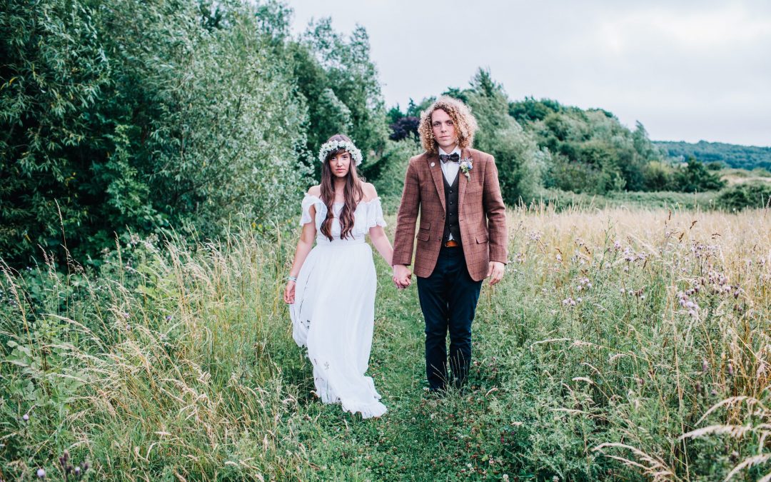 Glastonbury Festival Inspired Wedding with Pizza and Tie Dye