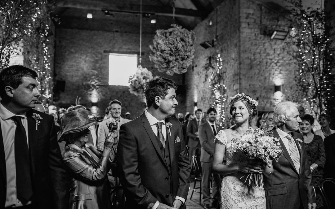 Stephanie & Chris’ rustic barn wedding at cripps barn